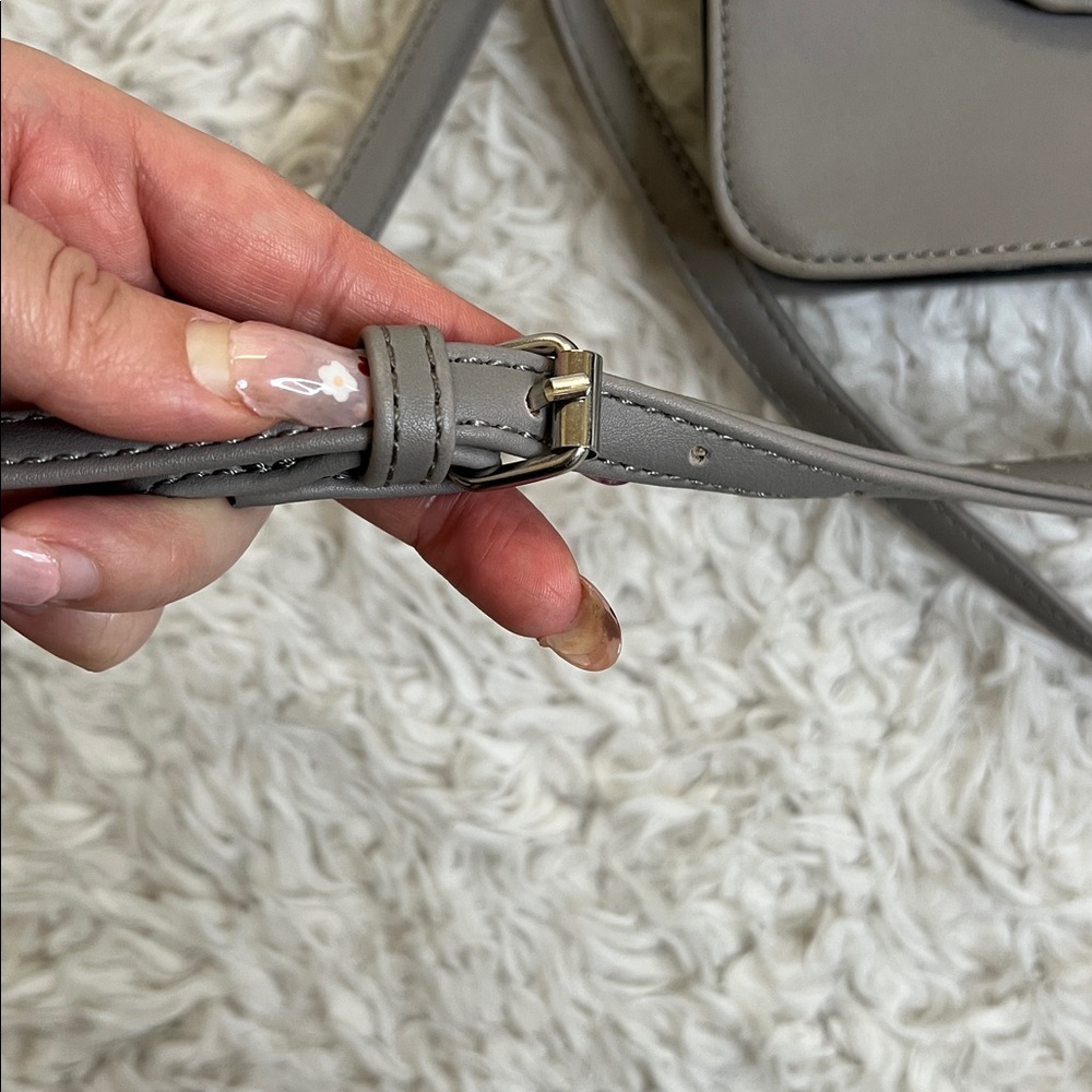 Nine West Gray Crossbody Purse Gifting Casual - Picture 9 of 15